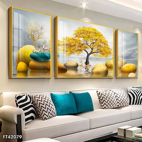 Tranh Hươu Tài Lộc | Tranh Ngọc Việt - Đắk Lắk | Tranh Ngọc Việt - Xưởng Tranh Đẹp Buôn Ma Thuột (BMT) DakLak