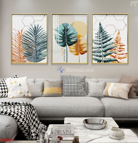 Tranh Lá Cây Nhiệt Đới | Tranh Ngọc Việt - Đắk Lắk | Tranh Ngọc Việt - Xưởng Tranh Đẹp Buôn Ma Thuột (BMT) DakLak