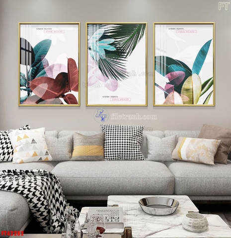 Tranh Lá Cây Nhiệt Đới | Tranh Ngọc Việt - Đắk Lắk | Tranh Ngọc Việt - Xưởng Tranh Đẹp Buôn Ma Thuột (BMT) DakLak