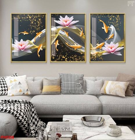 Tranh Cửu Ngư Quần Hội | Tranh Ngọc Việt - Đắk Lắk | Tranh Ngọc Việt - Xưởng Tranh Đẹp Buôn Ma Thuột (BMT) DakLak