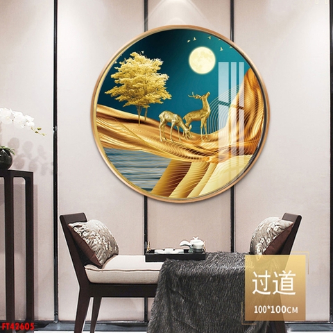 Tranh Hươu Tài Lộc | Tranh Ngọc Việt - Đắk Lắk | Tranh Ngọc Việt - Xưởng Tranh Đẹp Buôn Ma Thuột (BMT) DakLak