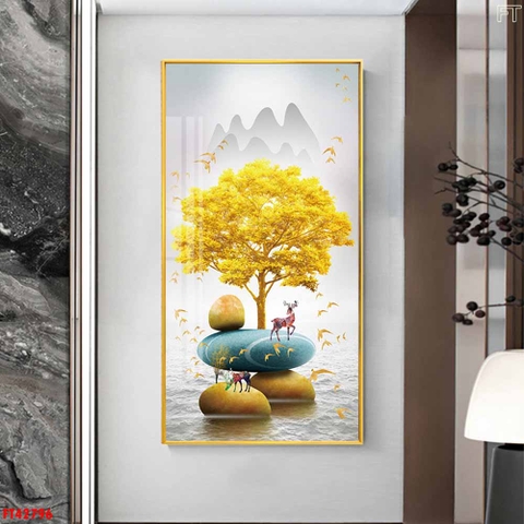 Tranh Hươu Tài Lộc | Tranh Ngọc Việt - Đắk Lắk | Tranh Ngọc Việt - Xưởng Tranh Đẹp Buôn Ma Thuột (BMT) DakLak