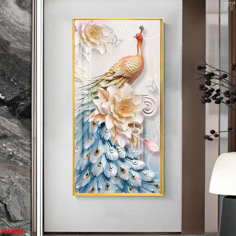 Tranh Chim Công Đẹp | Tranh Ngọc Việt - Đắk Lắk | Tranh Ngọc Việt - Xưởng Tranh Đẹp Buôn Ma Thuột (BMT) DakLak