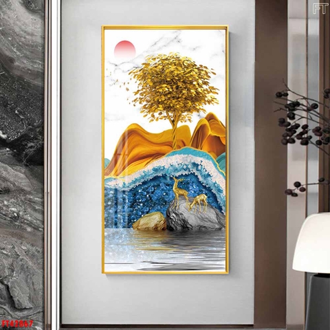 Tranh Hươu Tài Lộc | Tranh Ngọc Việt - Đắk Lắk | Tranh Ngọc Việt - Xưởng Tranh Đẹp Buôn Ma Thuột (BMT) DakLak