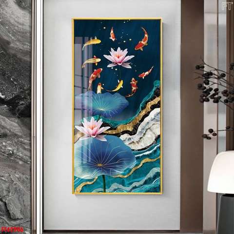 Tranh Cửu Ngư Quần Hội | Tranh Ngọc Việt - Đắk Lắk | Tranh Ngọc Việt - Xưởng Tranh Đẹp Buôn Ma Thuột (BMT) DakLak