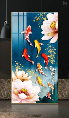 Tranh Cửu Ngư Quần Hội | Tranh Ngọc Việt - Đắk Lắk | Tranh Ngọc Việt - Xưởng Tranh Đẹp Buôn Ma Thuột (BMT) DakLak