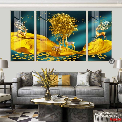 Tranh Hươu Tài Lộc | Tranh Ngọc Việt - Đắk Lắk | Tranh Ngọc Việt - Xưởng Tranh Đẹp Buôn Ma Thuột (BMT) DakLak