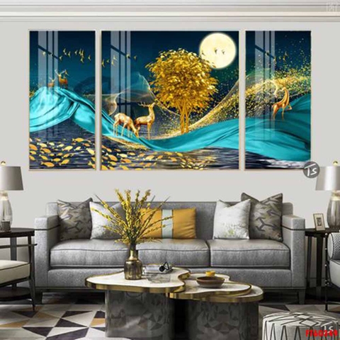 Tranh Hươu Tài Lộc | Tranh Ngọc Việt - Đắk Lắk | Tranh Ngọc Việt - Xưởng Tranh Đẹp Buôn Ma Thuột (BMT) DakLak