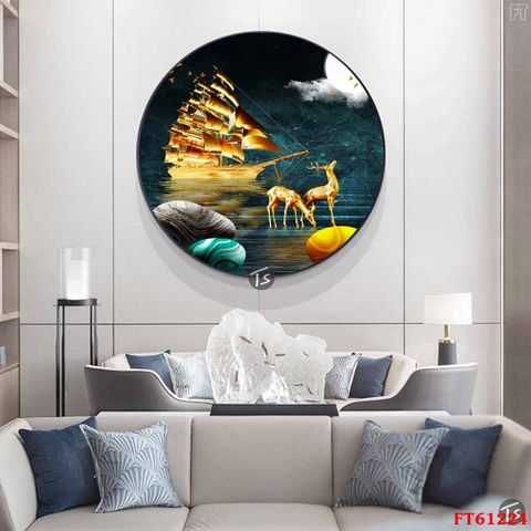 Tranh Hươu Tài Lộc | Tranh Ngọc Việt - Đắk Lắk | Tranh Ngọc Việt - Xưởng Tranh Đẹp Buôn Ma Thuột (BMT) DakLak