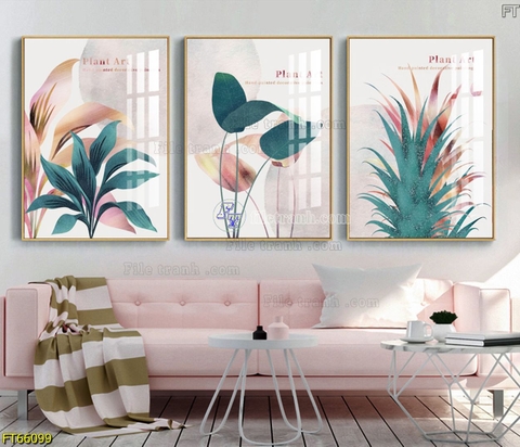 Tranh Lá Cây Nhiệt Đới | Tranh Ngọc Việt - Đắk Lắk | Tranh Ngọc Việt - Xưởng Tranh Đẹp Buôn Ma Thuột (BMT) DakLak