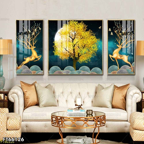 Tranh Hươu Tài Lộc | Tranh Ngọc Việt - Đắk Lắk | Tranh Ngọc Việt - Xưởng Tranh Đẹp Buôn Ma Thuột (BMT) DakLak