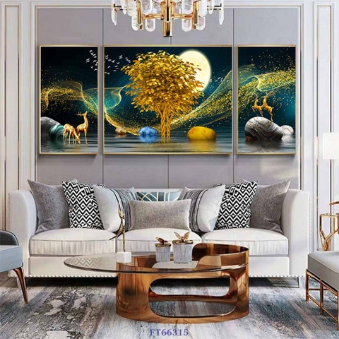 Tranh Hươu Tài Lộc | Tranh Ngọc Việt - Đắk Lắk | Tranh Ngọc Việt - Xưởng Tranh Đẹp Buôn Ma Thuột (BMT) DakLak