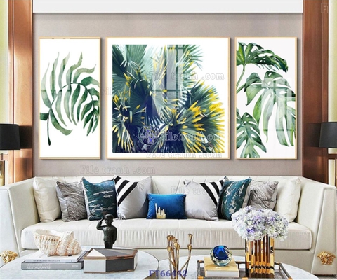 Tranh Lá Cây Nhiệt Đới | Tranh Ngọc Việt - Đắk Lắk | Tranh Ngọc Việt - Xưởng Tranh Đẹp Buôn Ma Thuột (BMT) DakLak