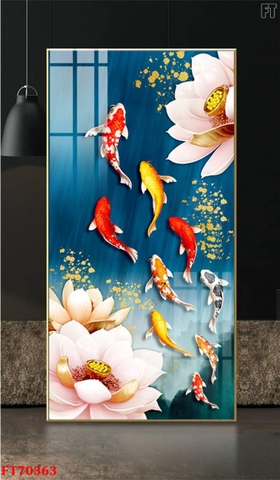 Tranh Cửu Ngư Quần Hội | Tranh Ngọc Việt - Đắk Lắk | Tranh Ngọc Việt - Xưởng Tranh Đẹp Buôn Ma Thuột (BMT) DakLak