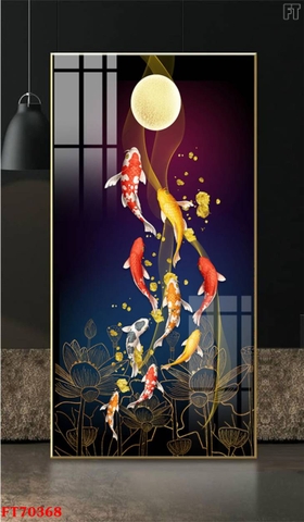 Tranh Cửu Ngư Quần Hội | Tranh Ngọc Việt - Đắk Lắk | Tranh Ngọc Việt - Xưởng Tranh Đẹp Buôn Ma Thuột (BMT) DakLak