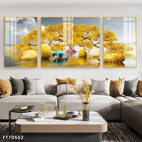 Tranh Hươu Tài Lộc | Tranh Ngọc Việt - Đắk Lắk | Tranh Ngọc Việt - Xưởng Tranh Đẹp Buôn Ma Thuột (BMT) DakLak