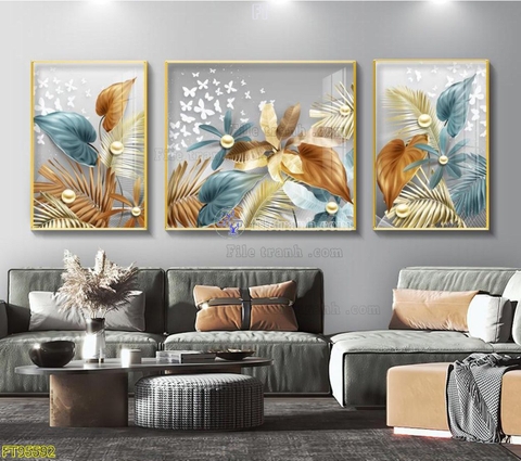 Tranh Lá Cây Nhiệt Đới | Tranh Ngọc Việt - Đắk Lắk | Tranh Ngọc Việt - Xưởng Tranh Đẹp Buôn Ma Thuột (BMT) DakLak