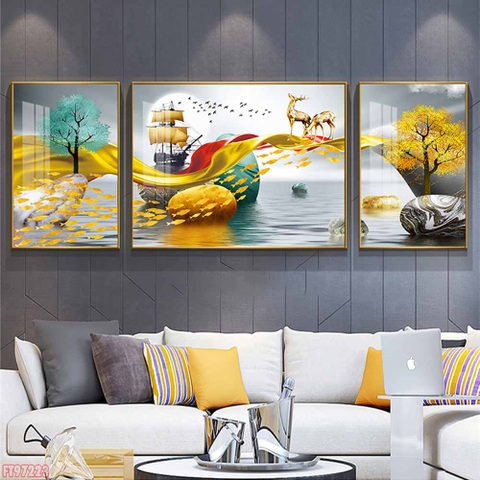 Tranh Hươu Tài Lộc | Tranh Ngọc Việt - Đắk Lắk | Tranh Ngọc Việt - Xưởng Tranh Đẹp Buôn Ma Thuột (BMT) DakLak