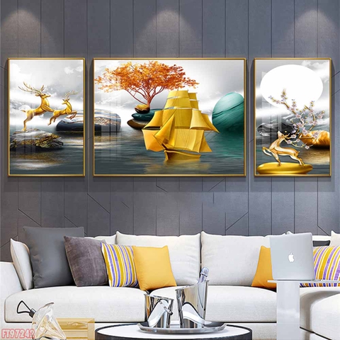 Tranh Hươu Tài Lộc | Tranh Ngọc Việt - Đắk Lắk | Tranh Ngọc Việt - Xưởng Tranh Đẹp Buôn Ma Thuột (BMT) DakLak