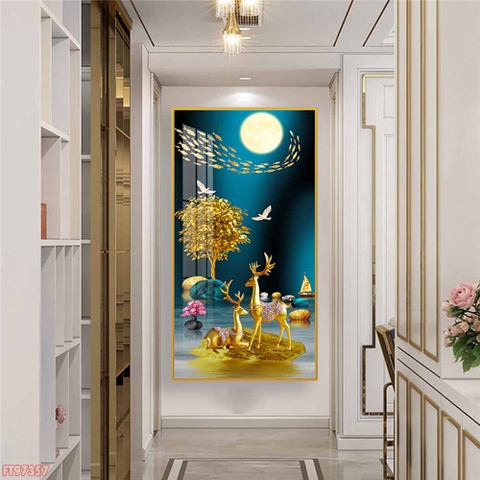 Tranh Hươu Tài Lộc | Tranh Ngọc Việt - Đắk Lắk | Tranh Ngọc Việt - Xưởng Tranh Đẹp Buôn Ma Thuột (BMT) DakLak