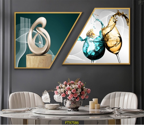 Bộ 2 Tranh Chéo Khuyết | Tranh Ngọc Việt - Đắk Lắk | Tranh Ngọc Việt - Xưởng Tranh Đẹp Buôn Ma Thuột (BMT) DakLak