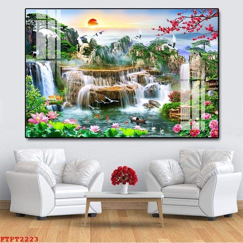 Tranh Sơn Thủy Ngang | Tranh Ngọc Việt - Đắk Lắk | Tranh Ngọc Việt - Xưởng Tranh Đẹp Buôn Ma Thuột (BMT) DakLak