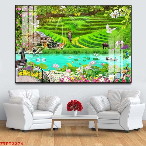Tranh Ruộng Bậc Thang | Tranh Ngọc Việt - Đắk Lắk | Tranh Ngọc Việt - Xưởng Tranh Đẹp Buôn Ma Thuột (BMT) DakLak