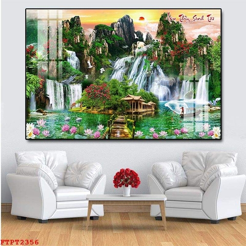 Tranh Sơn Thủy Ngang | Tranh Ngọc Việt - Đắk Lắk | Tranh Ngọc Việt - Xưởng Tranh Đẹp Buôn Ma Thuột (BMT) DakLak