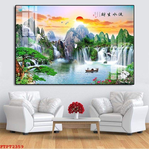 Tranh Sơn Thủy Ngang | Tranh Ngọc Việt - Đắk Lắk | Tranh Ngọc Việt - Xưởng Tranh Đẹp Buôn Ma Thuột (BMT) DakLak