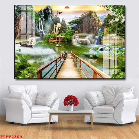 Tranh Sơn Thủy Ngang | Tranh Ngọc Việt - Đắk Lắk | Tranh Ngọc Việt - Xưởng Tranh Đẹp Buôn Ma Thuột (BMT) DakLak