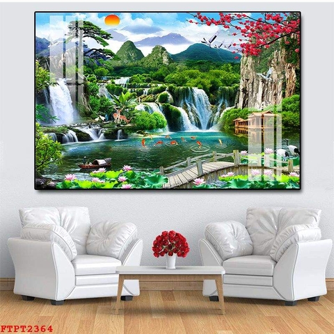 Tranh Sơn Thủy Ngang | Tranh Ngọc Việt - Đắk Lắk | Tranh Ngọc Việt - Xưởng Tranh Đẹp Buôn Ma Thuột (BMT) DakLak