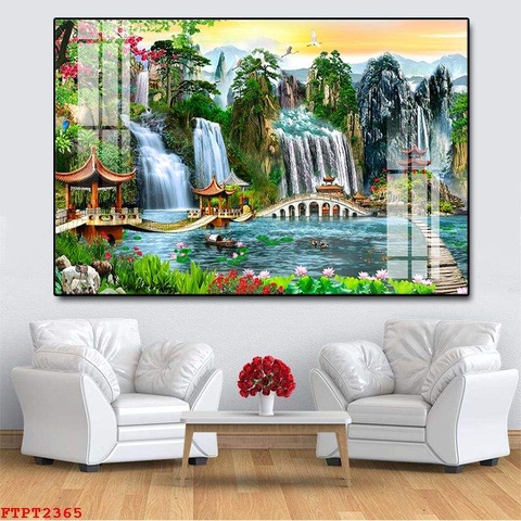 Tranh Sơn Thủy Ngang | Tranh Ngọc Việt - Đắk Lắk | Tranh Ngọc Việt - Xưởng Tranh Đẹp Buôn Ma Thuột (BMT) DakLak