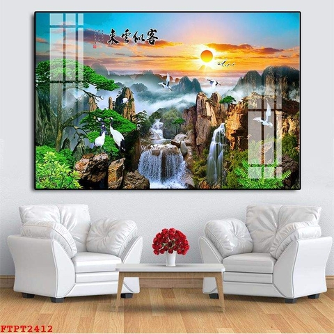 Tranh Sơn Thủy Ngang | Tranh Ngọc Việt - Đắk Lắk | Tranh Ngọc Việt - Xưởng Tranh Đẹp Buôn Ma Thuột (BMT) DakLak