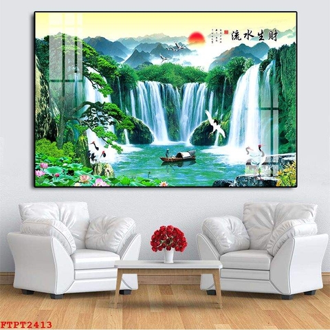 Tranh Sơn Thủy Ngang | Tranh Ngọc Việt - Đắk Lắk | Tranh Ngọc Việt - Xưởng Tranh Đẹp Buôn Ma Thuột (BMT) DakLak