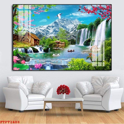 Tranh Sơn Thủy Ngang | Tranh Ngọc Việt - Đắk Lắk | Tranh Ngọc Việt - Xưởng Tranh Đẹp Buôn Ma Thuột (BMT) DakLak