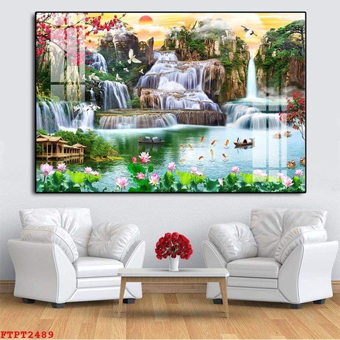 Tranh Sơn Thủy Ngang | Tranh Ngọc Việt - Đắk Lắk | Tranh Ngọc Việt - Xưởng Tranh Đẹp Buôn Ma Thuột (BMT) DakLak