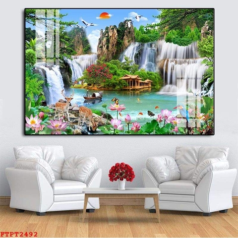 Tranh Sơn Thủy Ngang | Tranh Ngọc Việt - Đắk Lắk | Tranh Ngọc Việt - Xưởng Tranh Đẹp Buôn Ma Thuột (BMT) DakLak