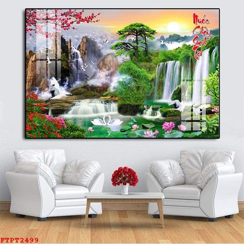 Tranh Sơn Thủy Ngang | Tranh Ngọc Việt - Đắk Lắk | Tranh Ngọc Việt - Xưởng Tranh Đẹp Buôn Ma Thuột (BMT) DakLak