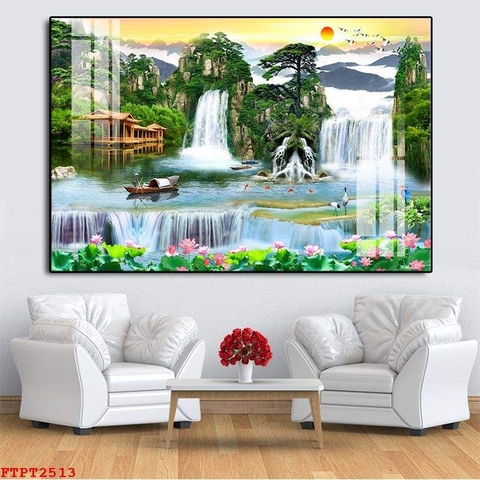 Tranh Sơn Thủy Ngang | Tranh Ngọc Việt - Đắk Lắk | Tranh Ngọc Việt - Xưởng Tranh Đẹp Buôn Ma Thuột (BMT) DakLak