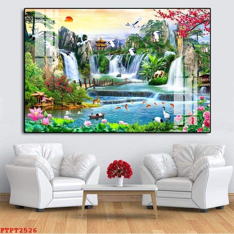 Tranh Sơn Thủy Ngang | Tranh Ngọc Việt - Đắk Lắk | Tranh Ngọc Việt - Xưởng Tranh Đẹp Buôn Ma Thuột (BMT) DakLak