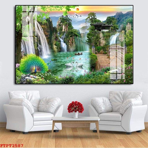 Tranh Sơn Thủy Ngang | Tranh Ngọc Việt - Đắk Lắk | Tranh Ngọc Việt - Xưởng Tranh Đẹp Buôn Ma Thuột (BMT) DakLak