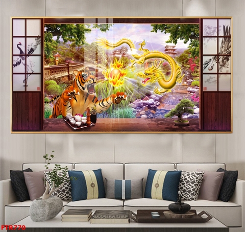 Tranh Rồng Hổ Phong Thủy | Tranh Ngọc Việt - Đắk Lắk | Tranh Ngọc Việt - Xưởng Tranh Đẹp Buôn Ma Thuột (BMT) DakLak