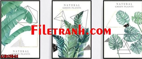 Tranh Lá Cây Nhiệt Đới | Tranh Ngọc Việt - Đắk Lắk | Tranh Ngọc Việt - Xưởng Tranh Đẹp Buôn Ma Thuột (BMT) DakLak