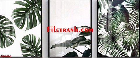 Tranh Lá Cây Nhiệt Đới | Tranh Ngọc Việt - Đắk Lắk | Tranh Ngọc Việt - Xưởng Tranh Đẹp Buôn Ma Thuột (BMT) DakLak