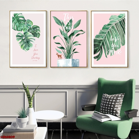 Tranh Lá Cây Nhiệt Đới | Tranh Ngọc Việt - Đắk Lắk | Tranh Ngọc Việt - Xưởng Tranh Đẹp Buôn Ma Thuột (BMT) DakLak