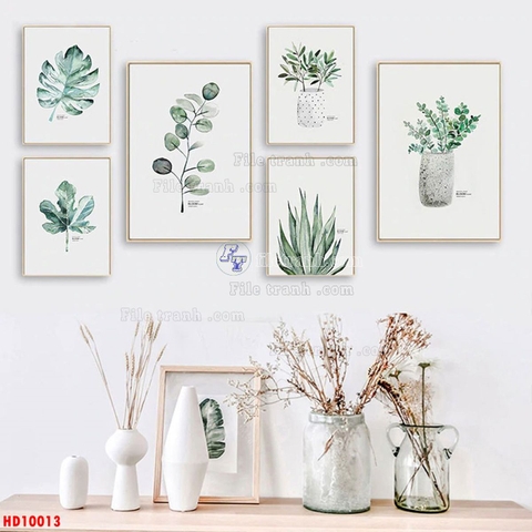 Tranh Lá Cây Nhiệt Đới | Tranh Ngọc Việt - Đắk Lắk | Tranh Ngọc Việt - Xưởng Tranh Đẹp Buôn Ma Thuột (BMT) DakLak