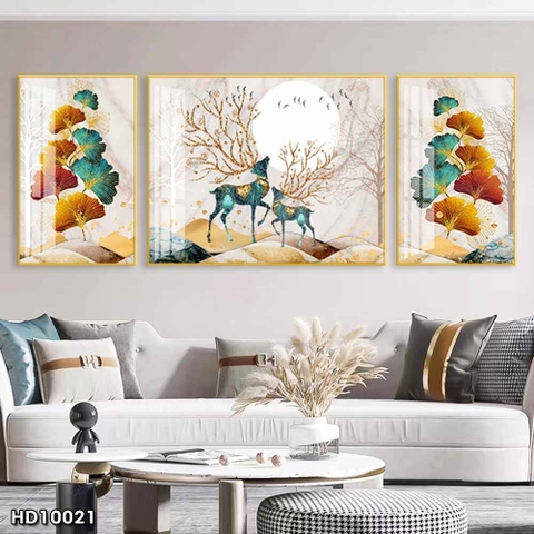 Tranh Hươu Tài Lộc | Tranh Ngọc Việt - Đắk Lắk | Tranh Ngọc Việt - Xưởng Tranh Đẹp Buôn Ma Thuột (BMT) DakLak