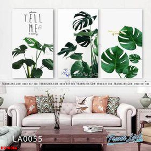 Tranh Lá Cây Nhiệt Đới | Tranh Ngọc Việt - Đắk Lắk | Tranh Ngọc Việt - Xưởng Tranh Đẹp Buôn Ma Thuột (BMT) DakLak