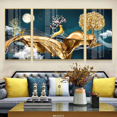 Tranh Hươu Tài Lộc | Tranh Ngọc Việt - Đắk Lắk | Tranh Ngọc Việt - Xưởng Tranh Đẹp Buôn Ma Thuột (BMT) DakLak