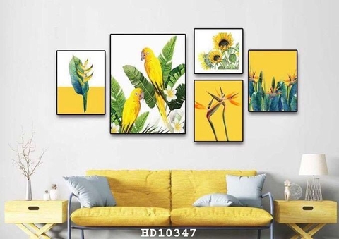 Tranh Lá Cây Nhiệt Đới | Tranh Ngọc Việt - Đắk Lắk | Tranh Ngọc Việt - Xưởng Tranh Đẹp Buôn Ma Thuột (BMT) DakLak